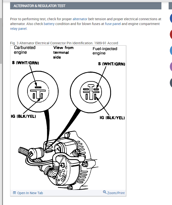 2001 Honda Accord Alternator Wiring Diagram Wiring Diagram And Schematics