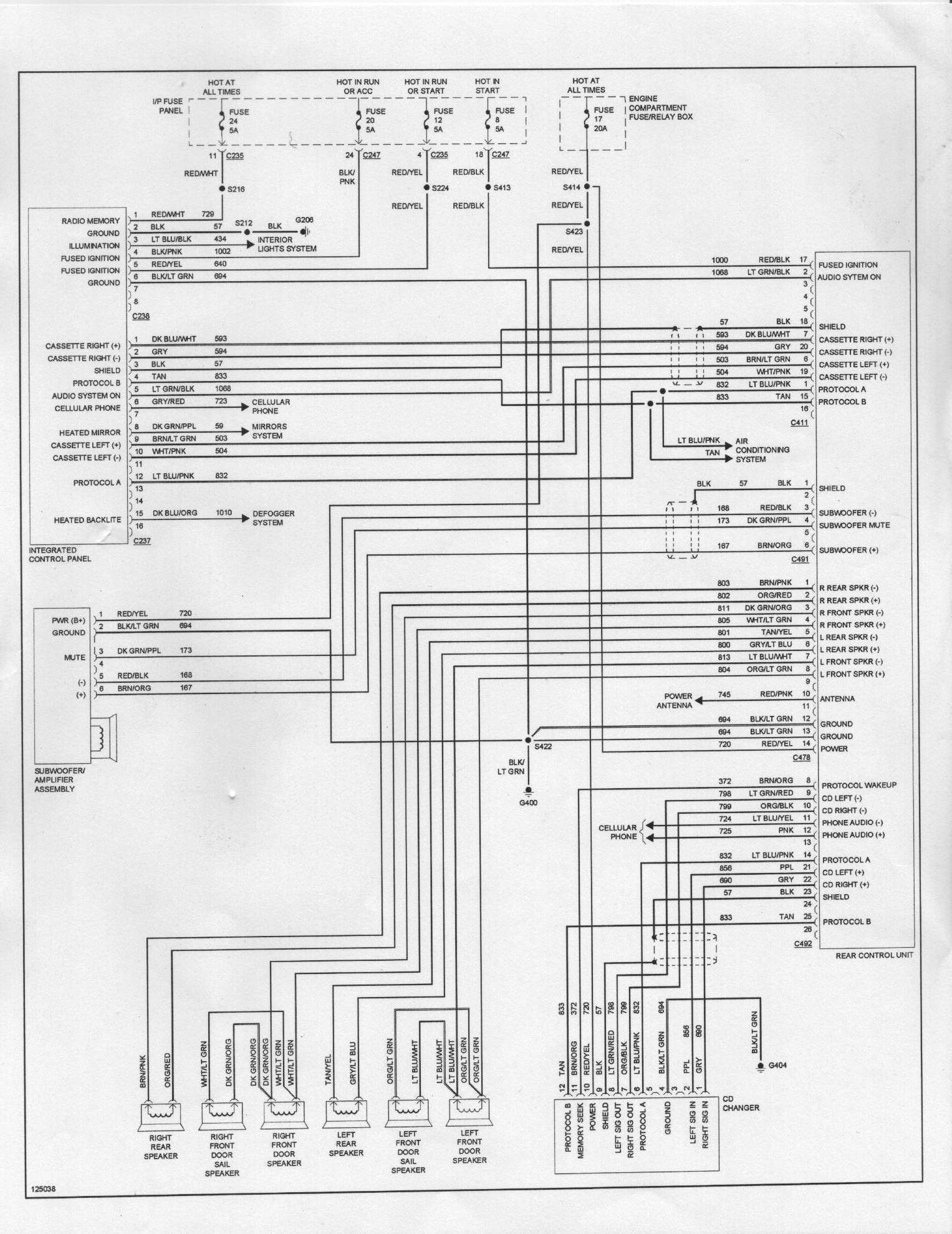 2002 Ford Taurus Radio Wiring Diagram Herbalard