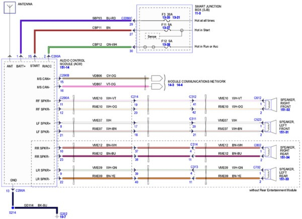 2005 Ford Five Hundred Radio Wiring Diagram