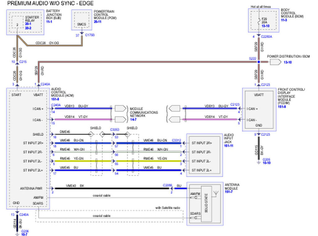 2007 Ford Edge Radio Wiring Diagram