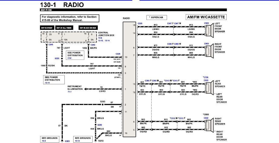 2009 F150 Stereo Wiring Diagram Blogard