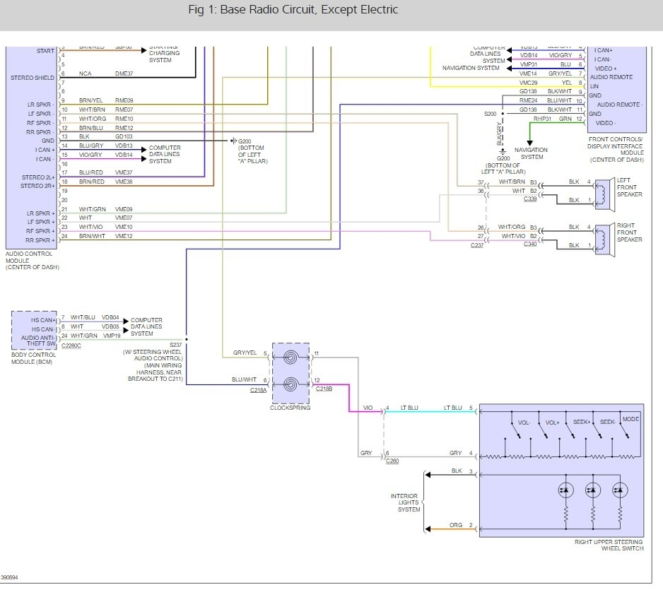 2013 Ford Focus Se Radio Wiring Diagram