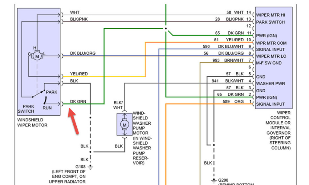 95 Ford F150 Wiper Motor Wiring Diagram Pics Wiring Diagram Sample