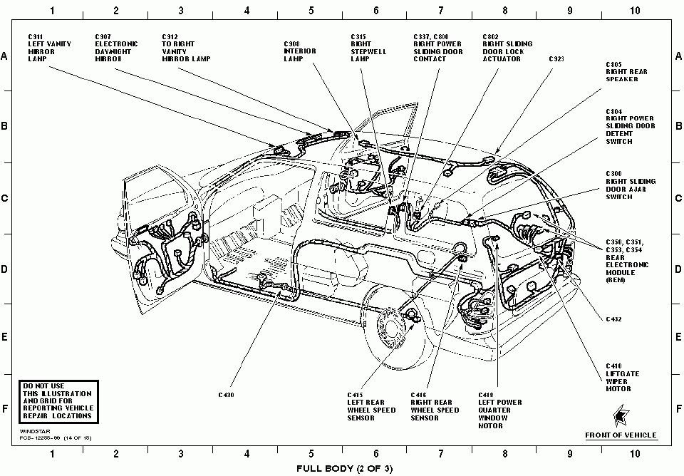 99 Windstar With 3 Electrical Problems brake Light socket