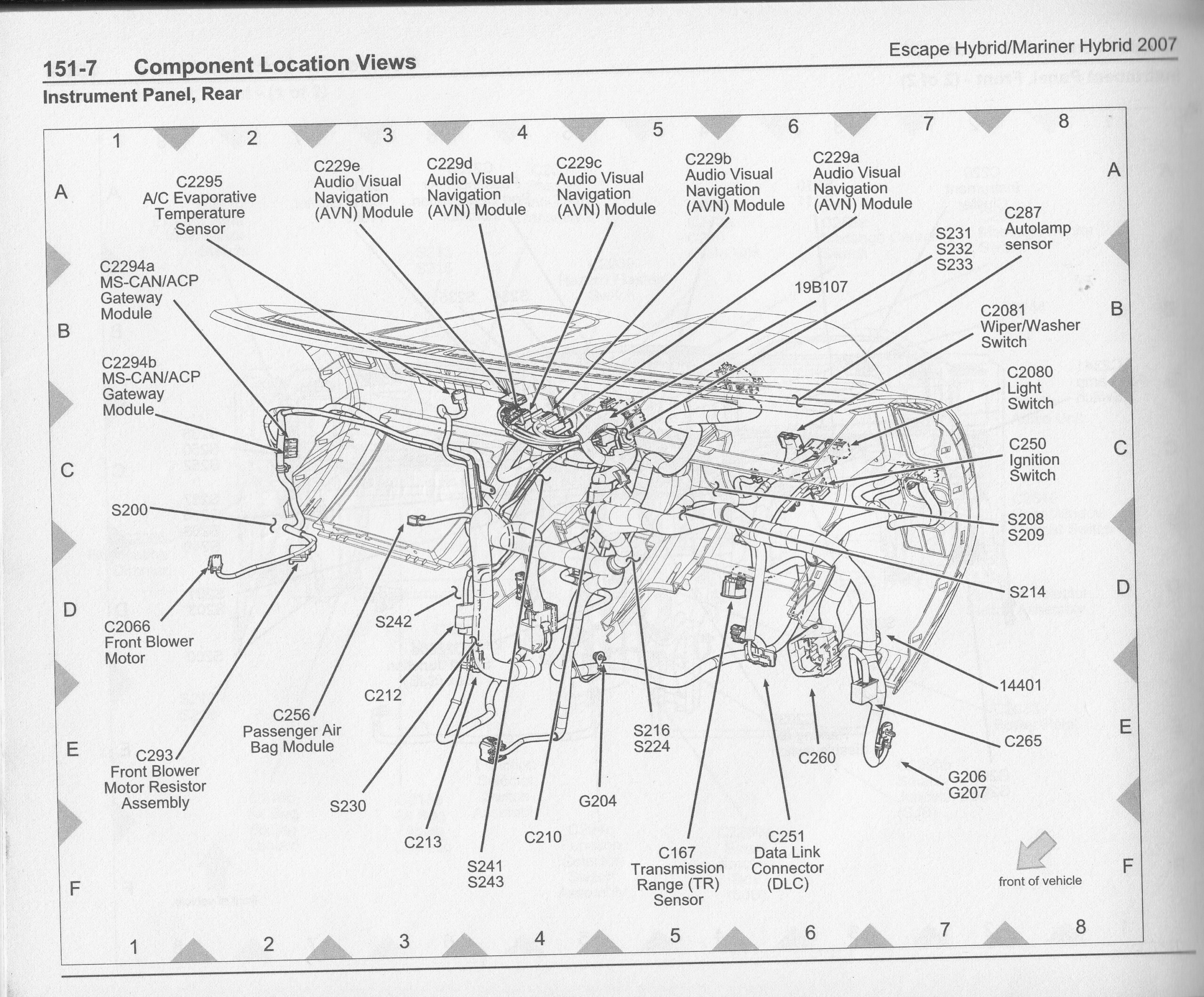 Circuit Electric For Guide 2007 Ford Fusion Wiring Schematics