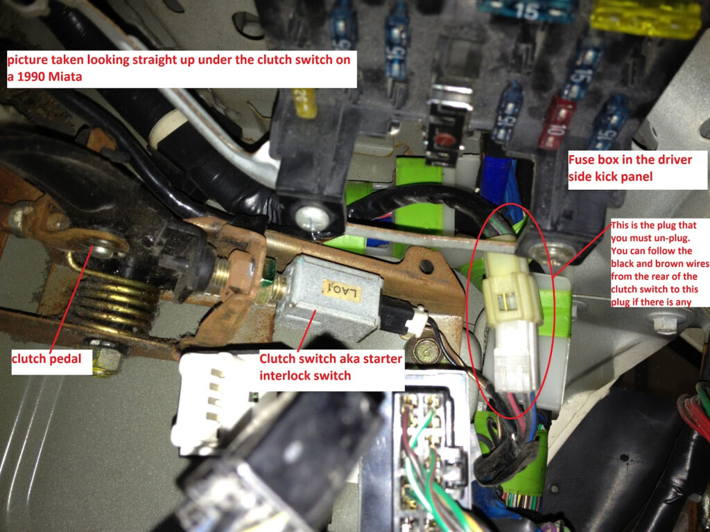  DIAGRAM Strange Problem When Wiring In The Clutch Interlock Switch 