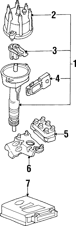 Ford Aerostar Distributor Rotor ROTOR ASSEMBLY E6FZ12200A Lakeland 