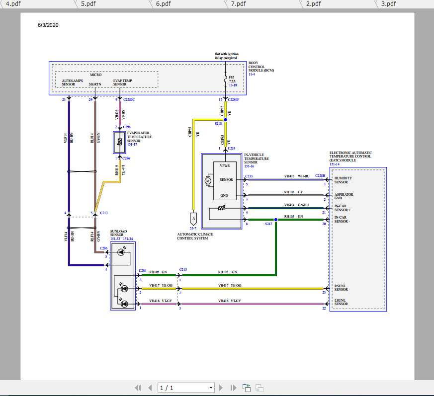 Ford Escape 2015 Electrical Wiring Diagram