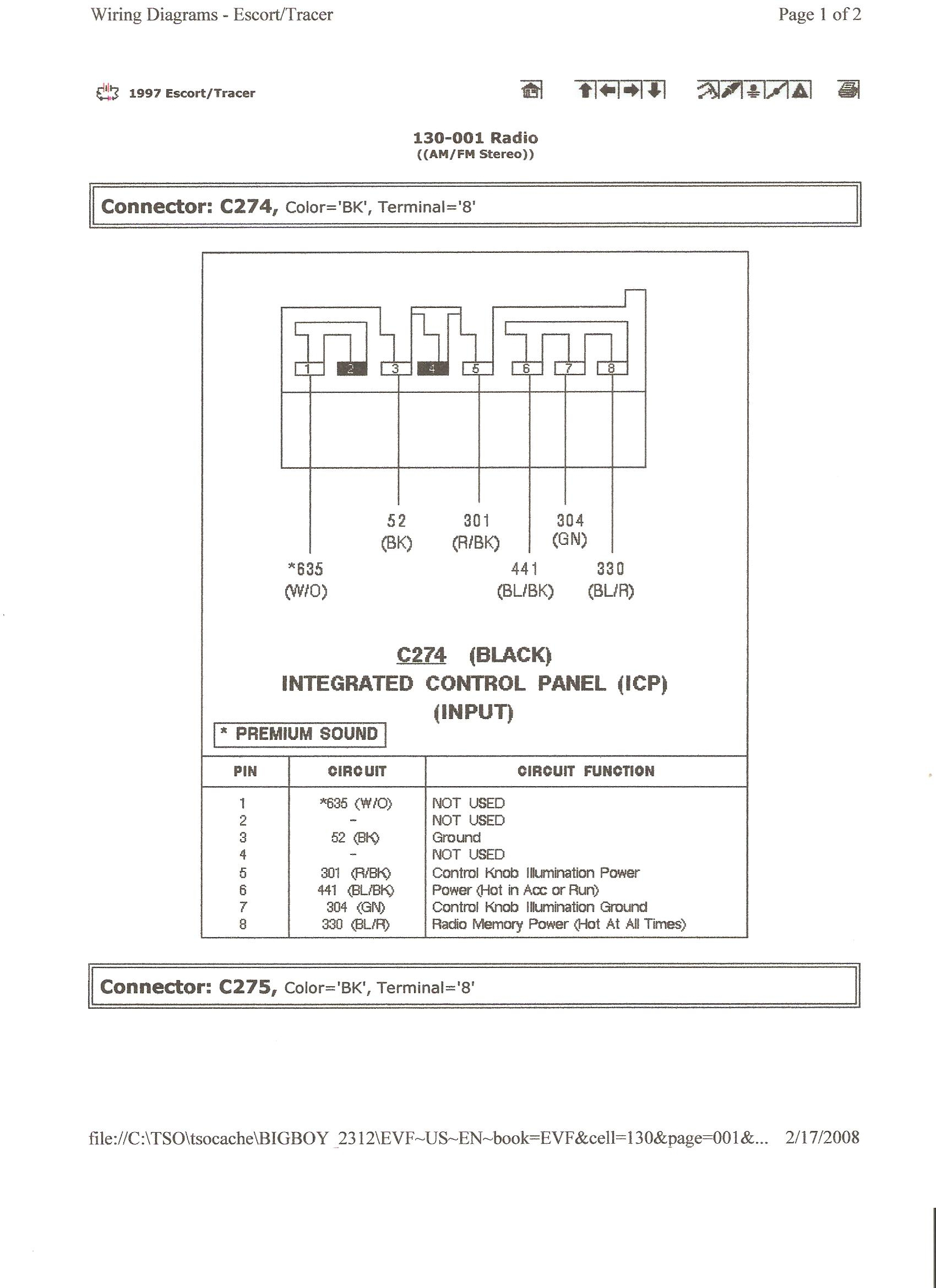 Ford Escort Stereo Wiring Diagram