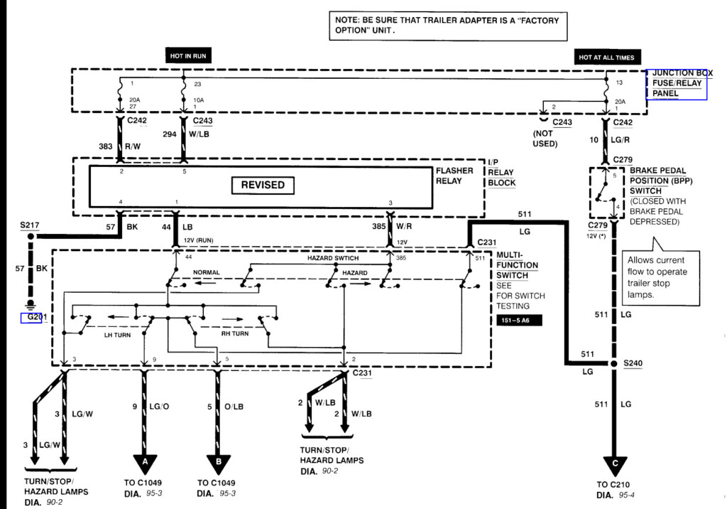 Ford F250 Wiring Diagram For Trailer Lights Trailer Wiring Diagram