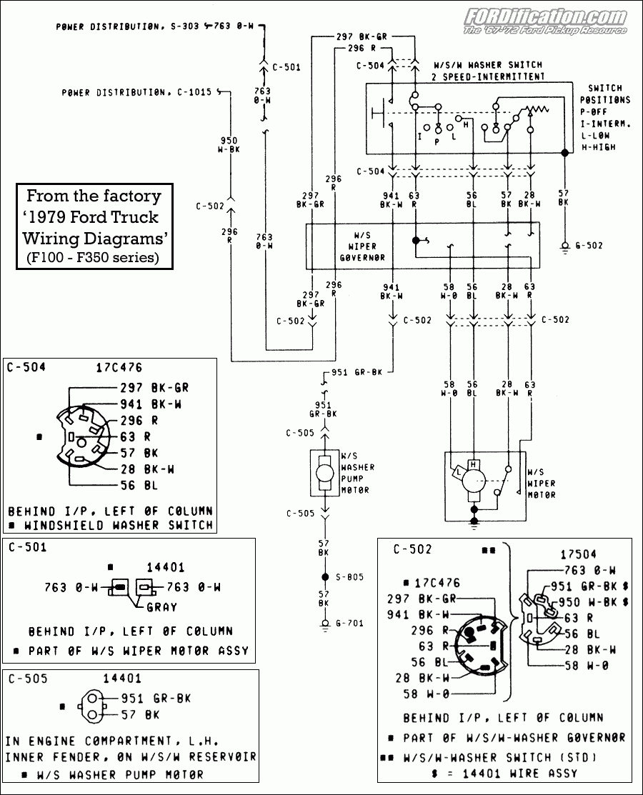 Ford Truck Technical Drawings And Schematics Section H Wiring Diagrams