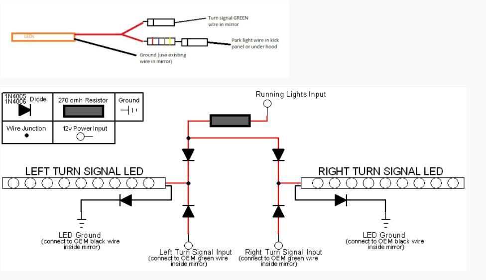 How To Install Running Light Turn Signal For Ford F150 Tow Mirrors 