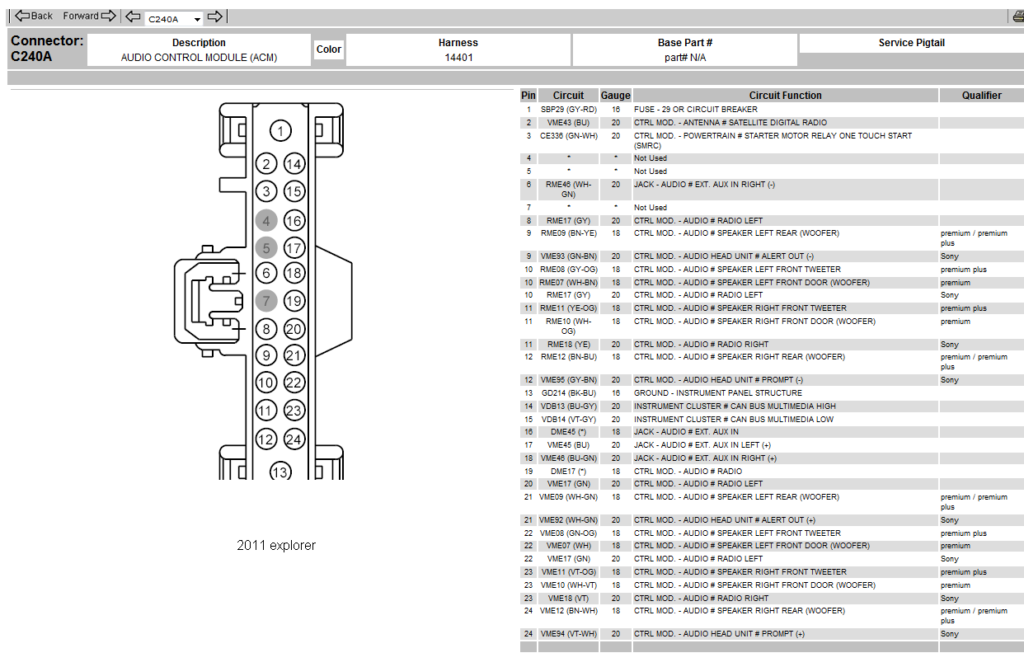 I Am Looking For A Master Tec For Ford Audio Nand Video For The 2011 