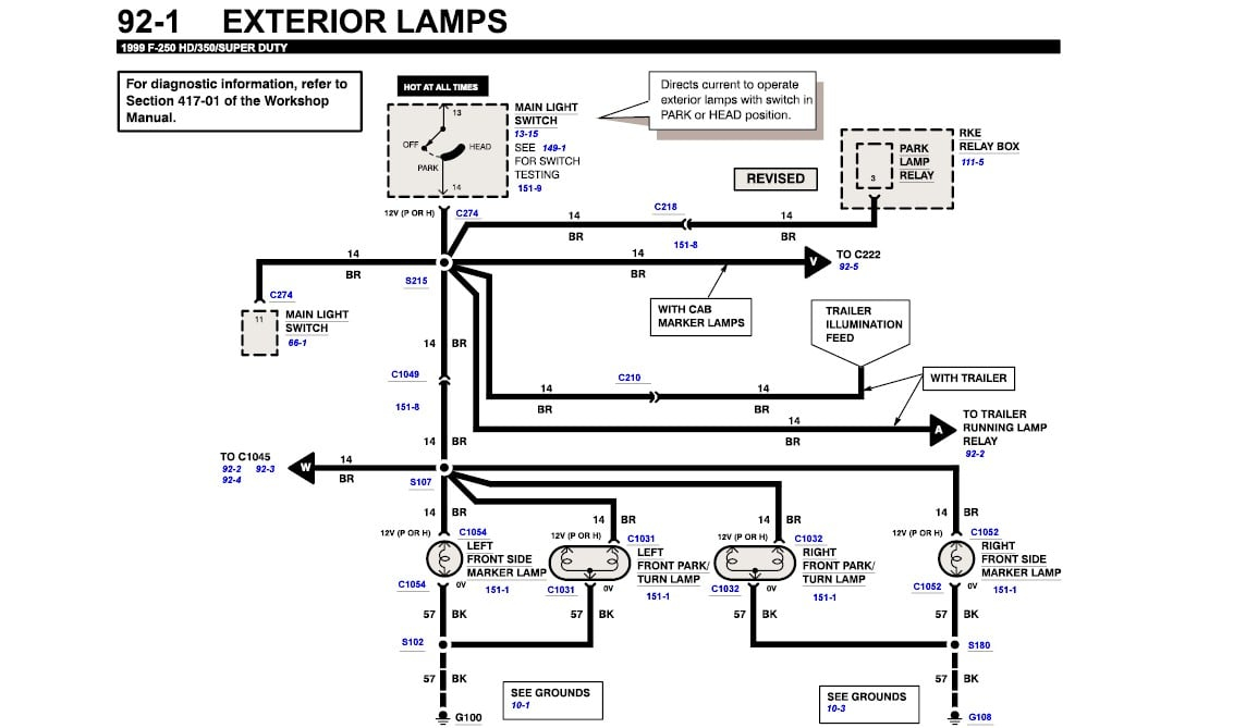 Where Can We Find A 1999 F350 Diesel Truck Wiring Diagram Tail lights