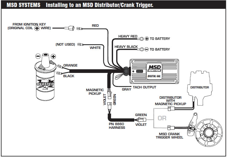 Wiring A Msd Distributor Msd 6al Wiring Diagram Chevy Msd 6al Wiring 