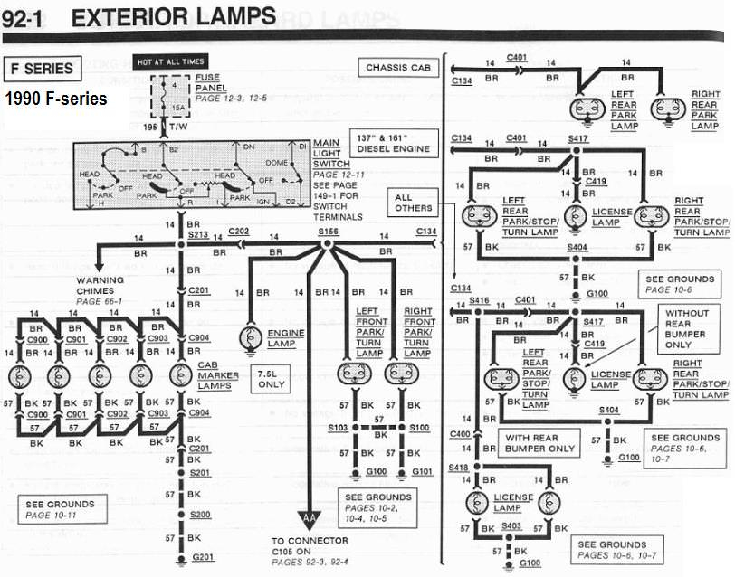 Wiring Diagram For 1991 Ford E150 Running Lights Wire